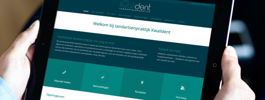 website voor tandartsenpraktijk